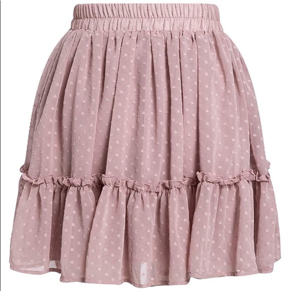 🌸Blush 🌸pink 💗layered🌸ruffle🌸mini skirt💗🌟✨ - Picture 5 of 7